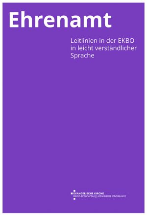 Ehrenamt – Leitlinien in der EKBO